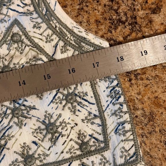 NWT Natura Women’s Size Small Maxi Bohemian Style Dress Green & Blue Sleeveless - Picture 11 of 16